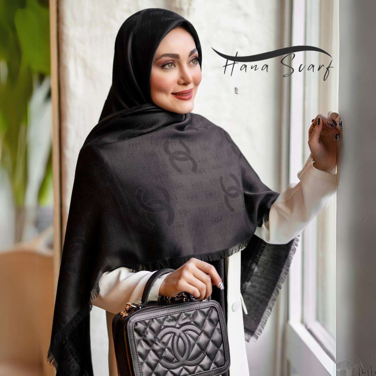 روسری مشکی محرمی طرح شنل