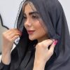 شال مشکی مجلسی دور دانتل