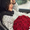 شال مجلسی مشکی نخ برشکا وارداتی