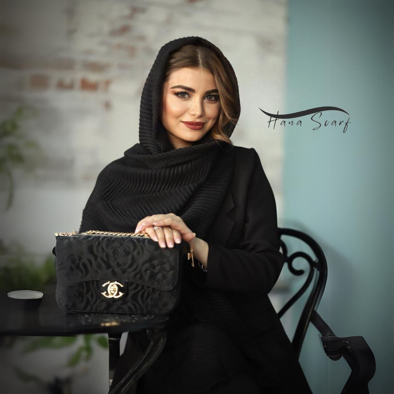 شال مشکی محرمی نخی اعلا مجلسی
